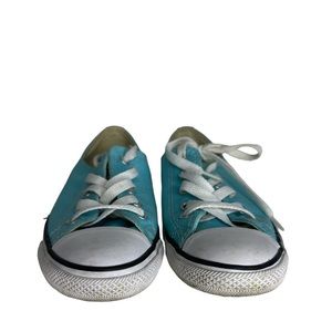 Converse All Star Women Size 6 Blue Low Top Fabric Shoes